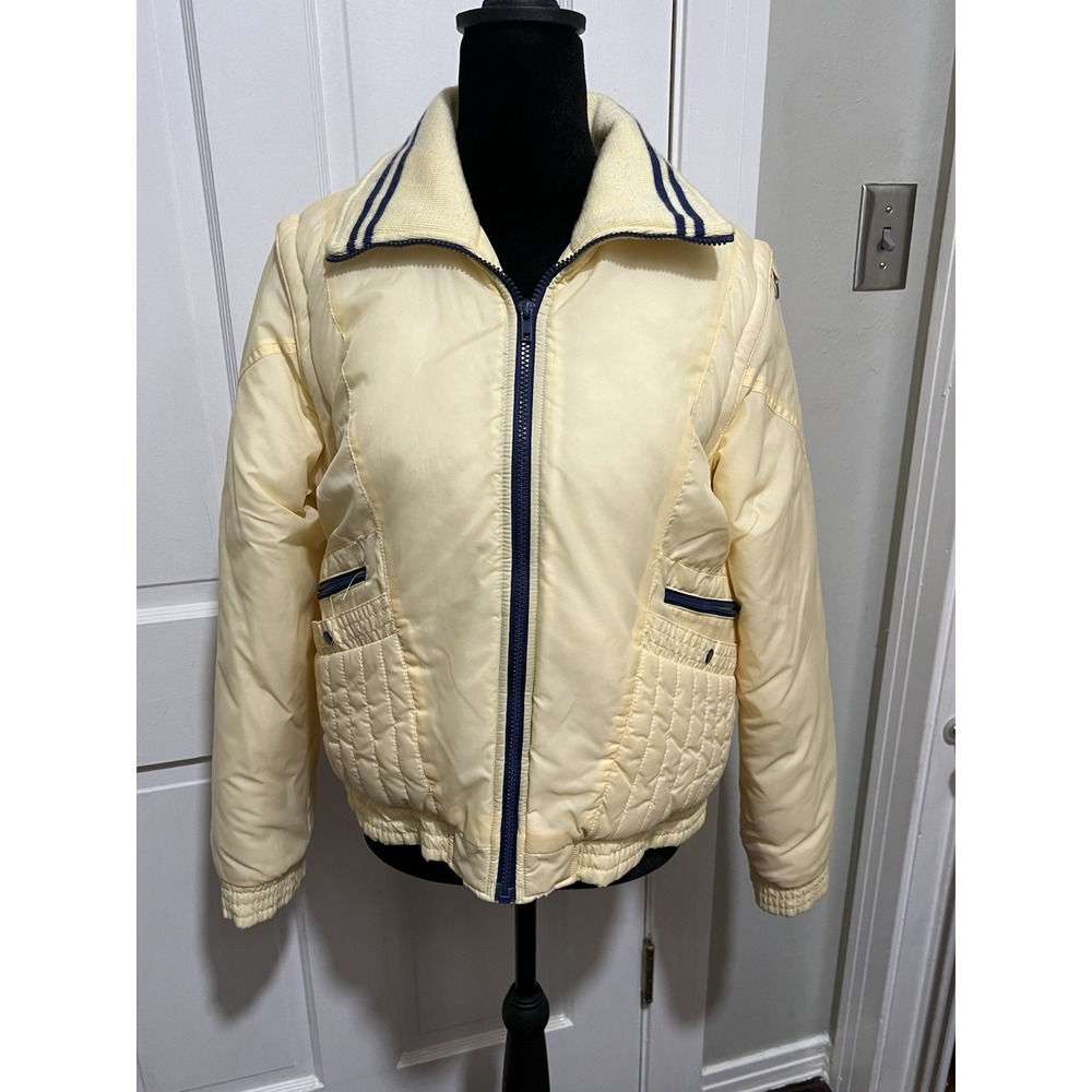 Vintage Cream Womens Ski Jacket Snowboard Size Medium